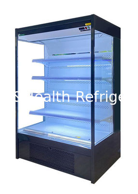 เครื่องดื่มนมขนาดเล็ก Multideck Open Chiller Commercial Display Cooler พัดลมระบายความร้อน