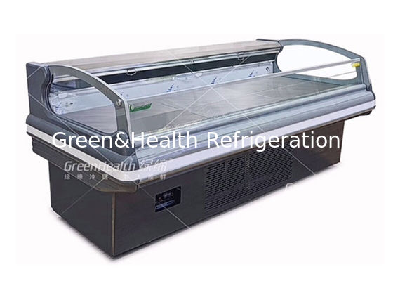 ตู้แช่เนื้อสัตว์สดเปิดตู้เย็นเชิงพาณิชย์แช่แข็งอาหารแช่แข็ง