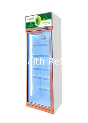 LED Lighting R22a ร้านอาหารเครื่องดื่มแสดง Chiller ด้วยอุณหภูมิเดียว