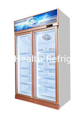 ตู้แช่ประตูกระจกมองเห็นเชิงพาณิชย์พร้อมชั้นวางปรับได้ 5 ชั้น