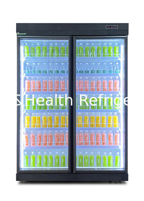 พัดลมระบายความร้อน Chiller จอแสดงผลเชิงพาณิชย์ละลายน้ำแข็งอัตโนมัติพร้อมประตูสวิง