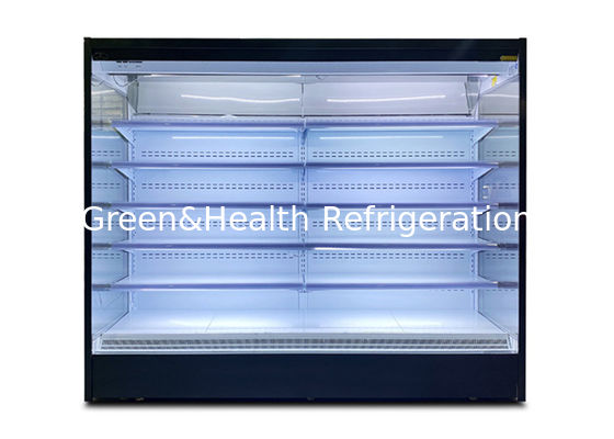 Air Cooling Commercial Display Freezer ตู้เย็นเปิดมุมขวาหลายชั้น