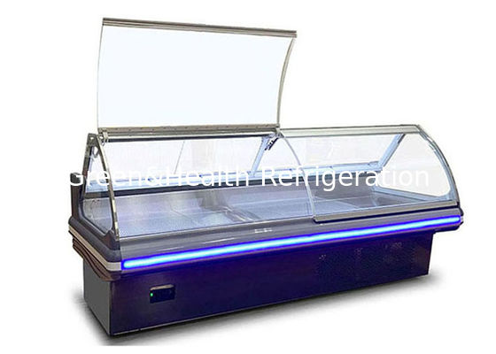 ภายในสแตนเลส Delicatessen Deli Display Chiller สำหรับพัดลมระบายความร้อนของร้านค้า