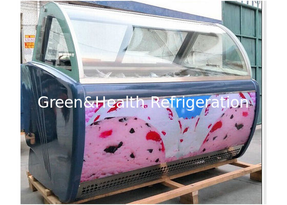 ตู้แช่ไอศกรีมเจลาโต้เชิงพาณิชย์ 12 กระทะ Frost Free