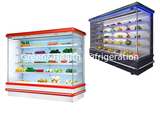ชั้นวางของ 4 ชั้น Multideck Open Chiller ตู้แช่ไวน์เครื่องดื่มผัก