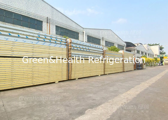 โปลิยูเรธาน แพนลท์แซนวิช ห้องเก็บเย็นสําหรับพื้นและผนัง