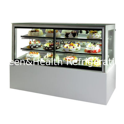 ซุปเปอร์มาร์เก็ต แฟน Cooling System Cake Display Freezer สําหรับขนมหวาน