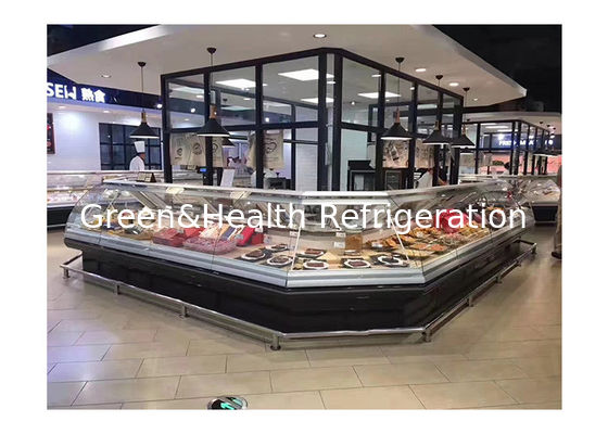 เครื่องตู้เย็นขนาดใหญ่สําหรับขายเนื้อสด