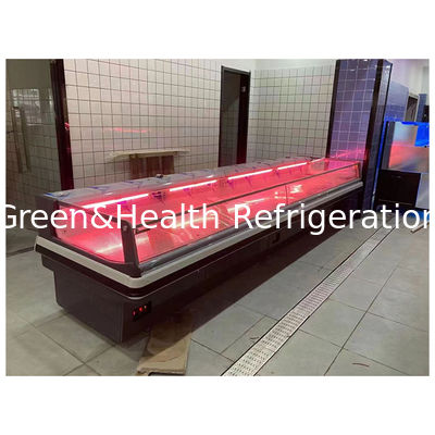 ตู้แช่เย็นแสดงเนื้อสัตว์สดระดับไฮเอนด์สไตล์ยุโรป