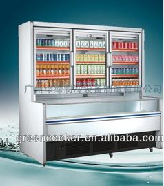 ซูเปอร์มาร์เก็ตตู้แช่แข็งแสดงรวมตู้เย็นตู้แช่แข็งจอแสดงผล