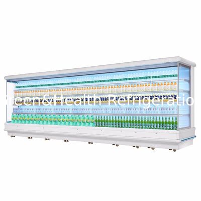 Front Multideck Open Display Chiller สำหรับการประหยัดพลังงานผักและผลไม้