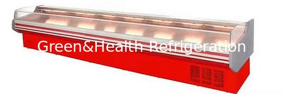 ROHS Deli ตู้เย็นแสดงผล 2m เปิดตู้เย็นตู้โชว์แสดงผลสำหรับเนื้อสัตว์ทะเล