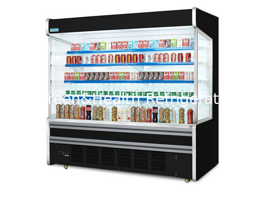 ไฮเปอร์มาร์เก็ตสีดำผลไม้ Multideck Open Chiller อุปกรณ์ทำความเย็น