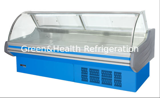 ตู้โชว์เนื้อสัตว์สไตล์ยุโรปที่ปรับแต่งได้ Deli Cooler food Case