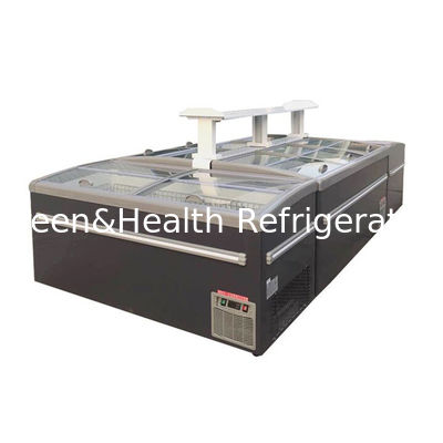 ประตูบานเลื่อนตู้แช่แข็งแบบผสมผสานเชิงพาณิชย์สำหรับอาหารแช่แข็ง